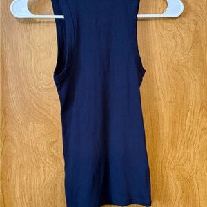 a new day Navy Ribbed Tank Top Size XS